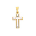 Yellow and white gold Cross