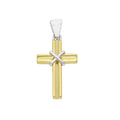 Yellow and white gold Cross 206642