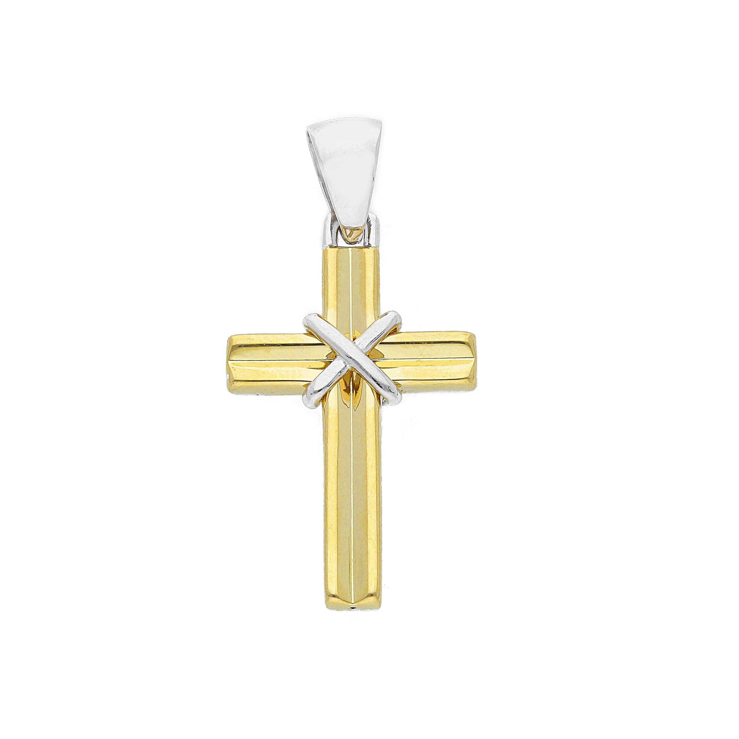 Yellow and white gold Cross 206642