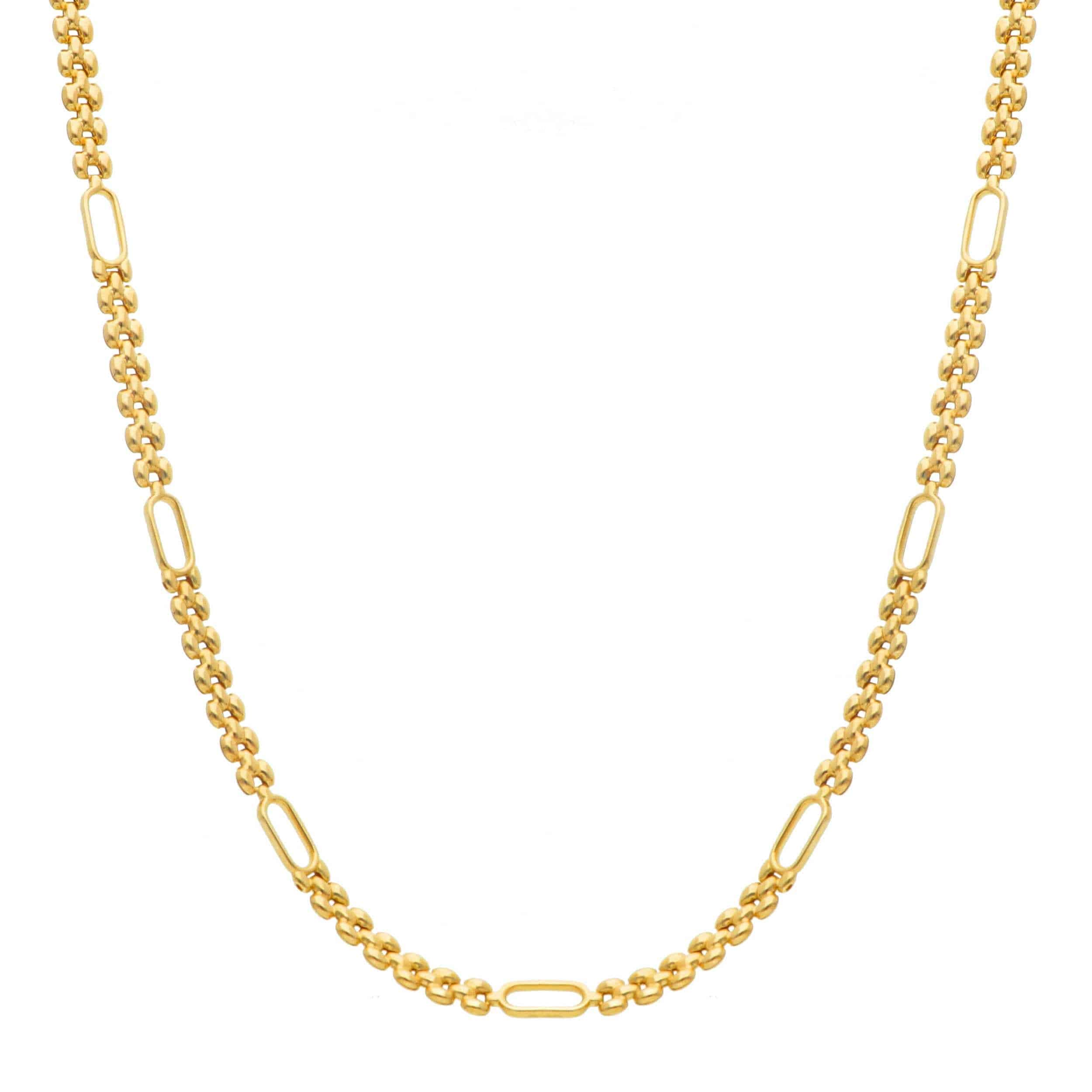 Elegant 14kt Yellow Gold Link Necklace
