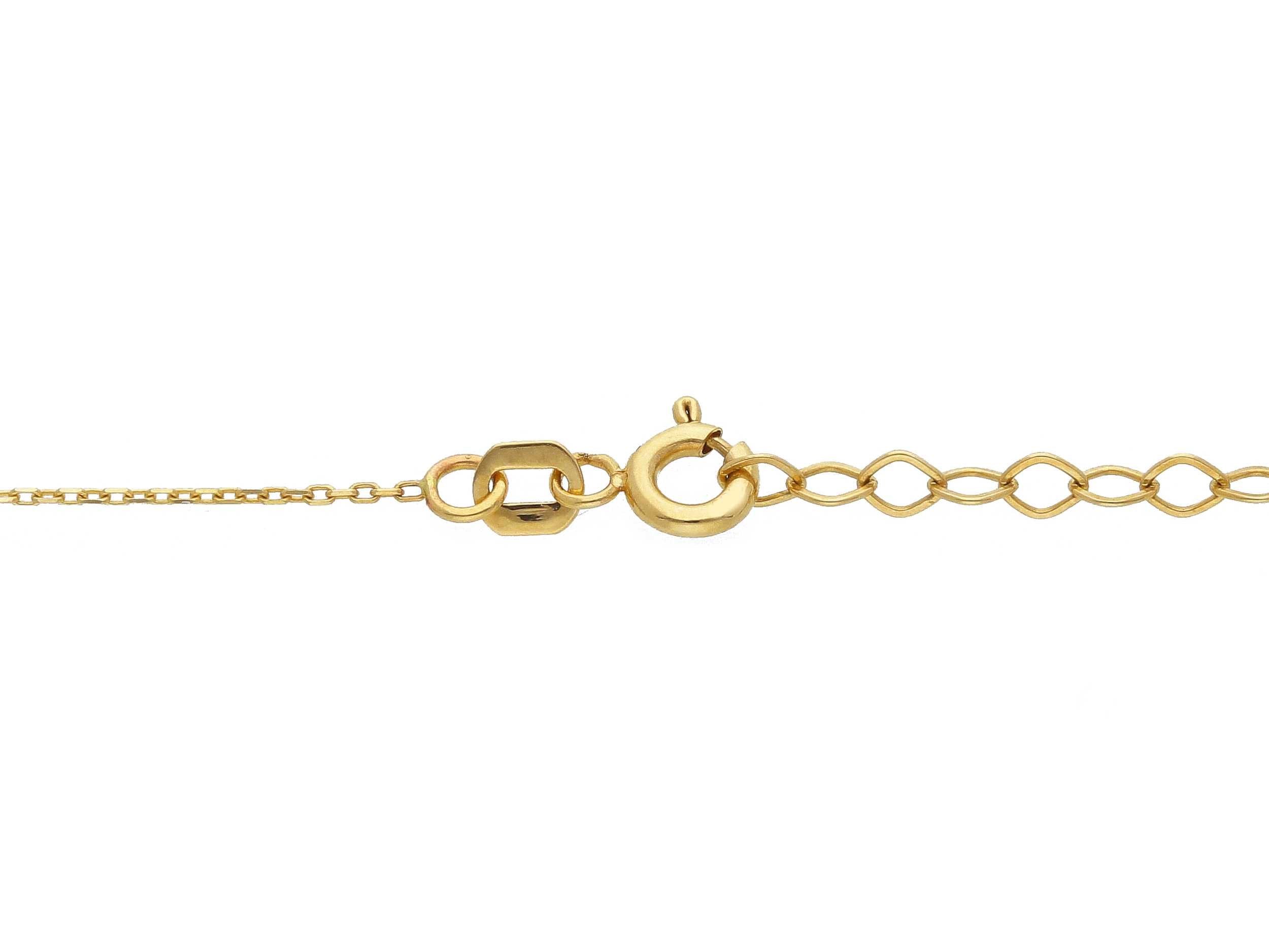 14kt Sapphire & Diamond-Style Necklace