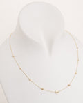14k Yellow Gold Italian Necklace: 2,6-3-4-5 mm beads ,lenght 42+3 cm