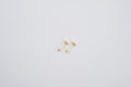 14k Yellow Gold Italian Lobe earring light bead 4 mm