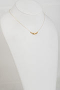 18k Yellow Gold Italian Scalar necklace with diamond-cut cable chain, light weight satin beads, length 45 cm