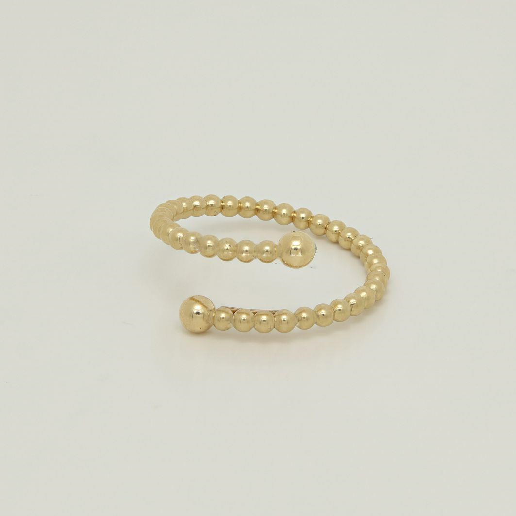 Gold Ball Wire Bypass Ring